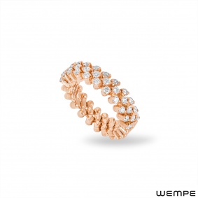 Wempe Rose Gold Diamond Serafino Consoli Ring 0.58ct TDW